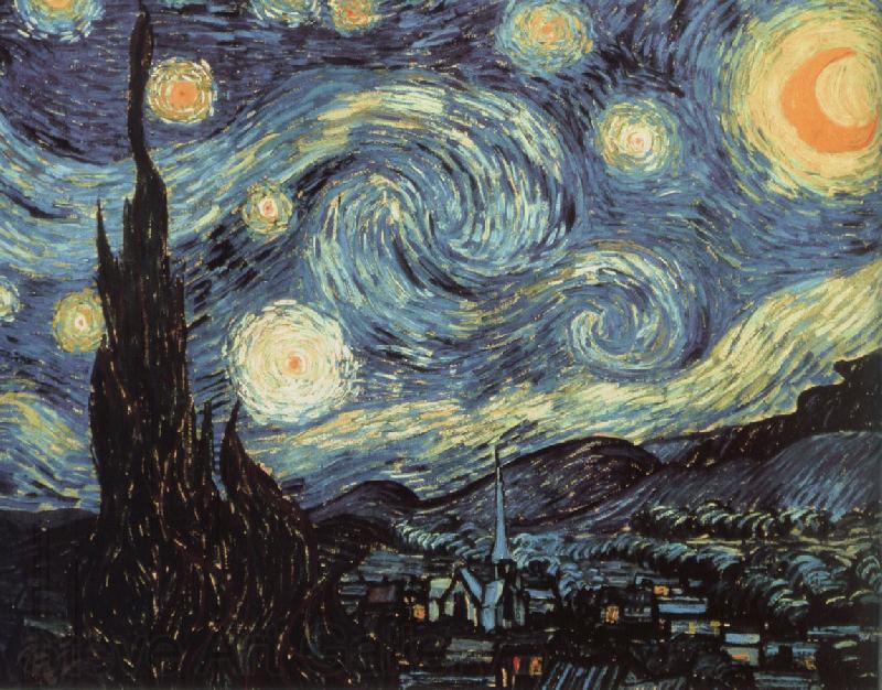 Vincent Van Gogh nuit etoilee Germany oil painting art